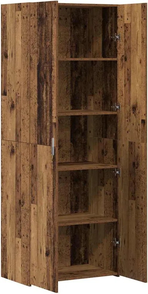 vidaXL Bufet 2 pcs Lemn vechi 70 x 42,5 x 185 cm