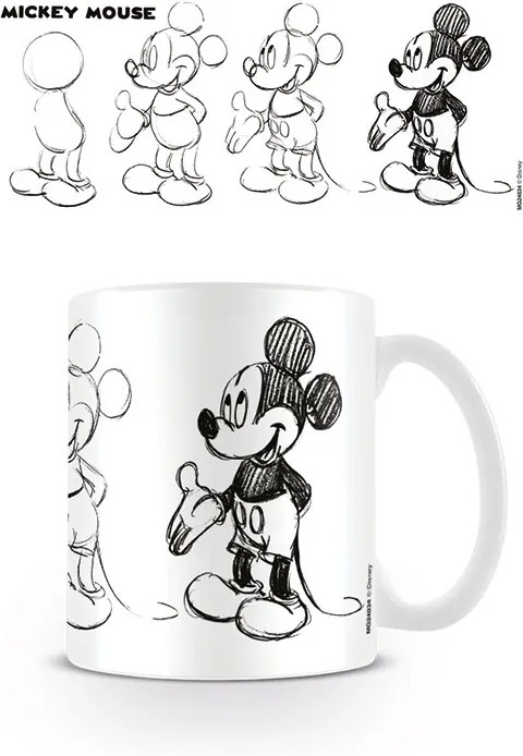 Mickey Mouse - Sketch Process Cană