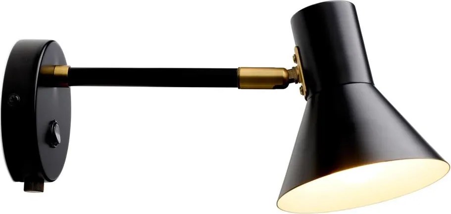 Halo Design 747450 - Aplică de perete STYLE 1xE14/25W/230V negru/alamă