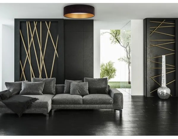 Plafonieră LED Brilagi VELVET LED/24W/230V 3000/4000/6400K negru/auriu