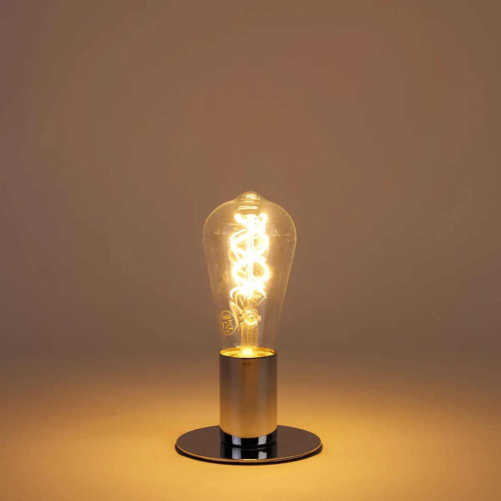 Set de 5 becuri LED cu filament spiralat E27 ST64 5W 400 lm 2200K