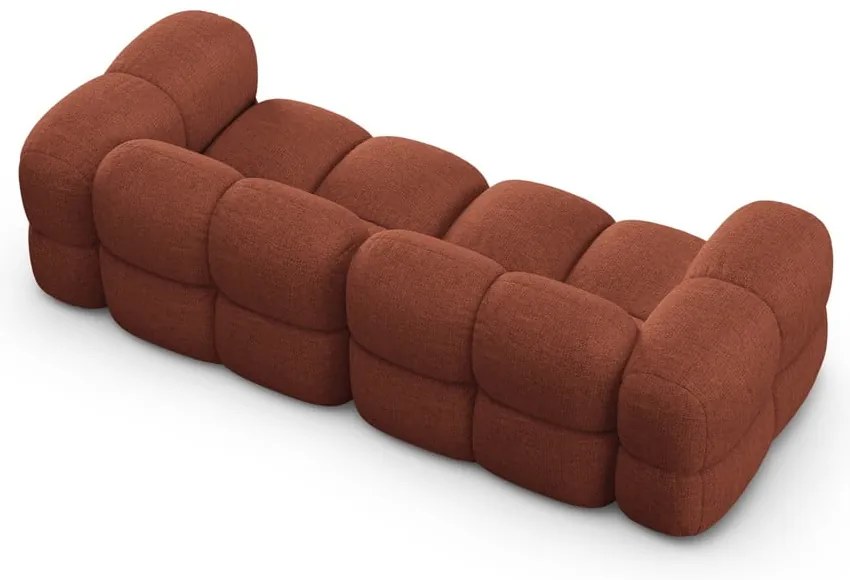 Canapea cărămizie 250 cm Loretto – Cosmopolitan Design