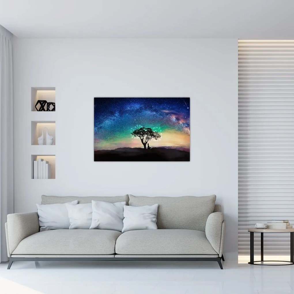 Tablou - Relaxare sub stele (90x60 cm)