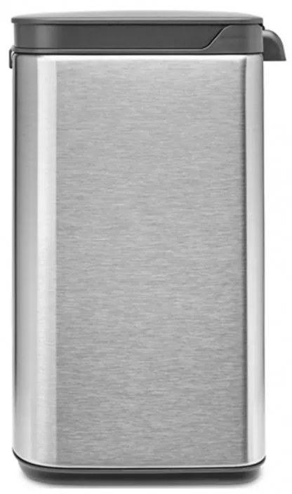 Cos de gunoi Brabantia Bo Small 1006625, 4 L, Deschidere lina si silentioasa, Baza antiderapanta, Rezistent la amprente, Inox/Mat