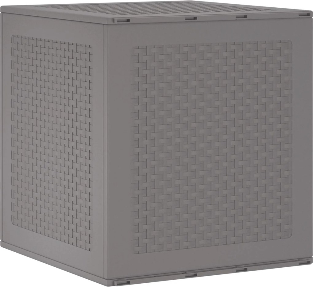 vidaXL Cutie de depozitare Gri deschis 55 x 53 x 57 cm Polipropilenă