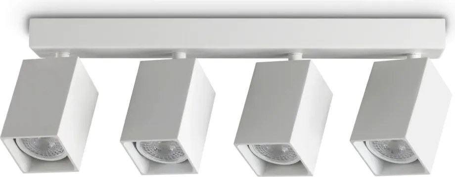 Plafoniera DYNAMITE PL4 LINEAR SQUARE BIANCO