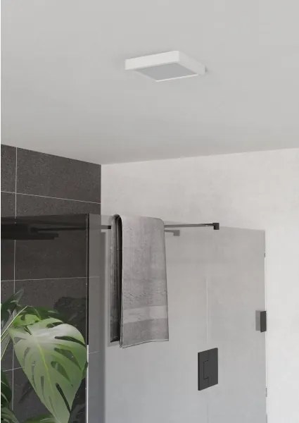 Eglo 901335 - Plafonieră LED FUEVA pentru baie, LED/7W/230V, 15x15 cm, IP44, albă