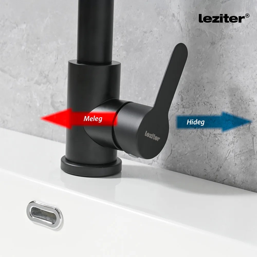 Valen robinet chiuvetă negru