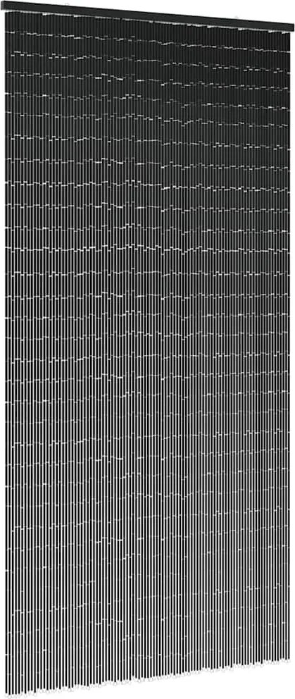 vidaXL Perdele ușă cu insecte gri închis 100x220 cm bambus