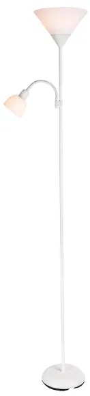 Brilagi - Lampadar ARIANA 1xE27/100W/230V + 1xE14/25W alb