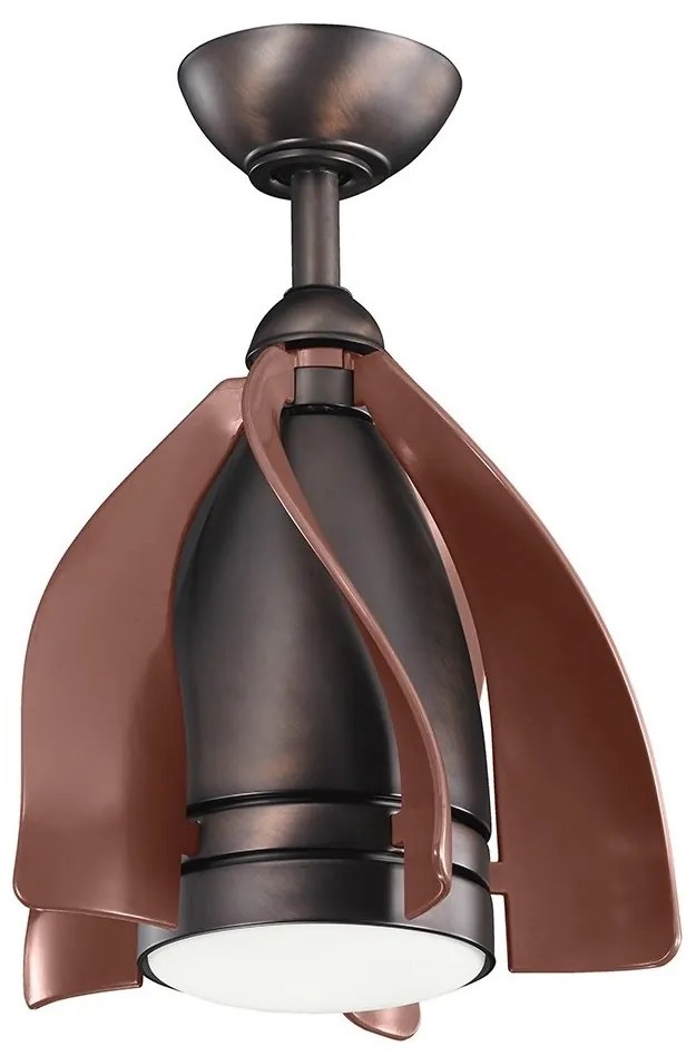 Ventilator LED dimabil de tavan Kichler KLF-TERNA-15-BB TERNA 10W/230V + telecomandă