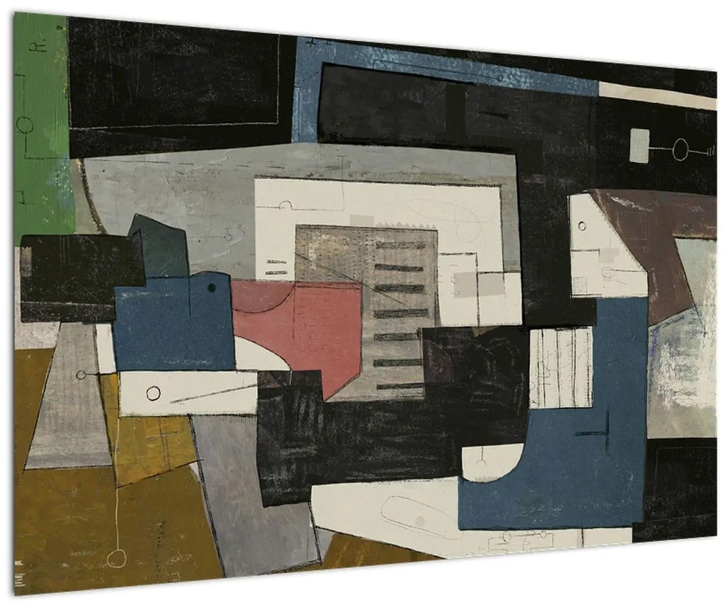 Tablou - Abstracție cubism (90x60 cm)