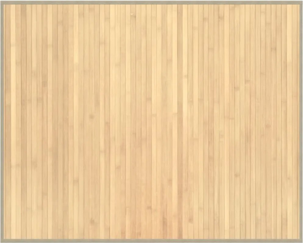 vidaXL Covor dreptunghiular, natural deschis, 80x100 cm, bambus