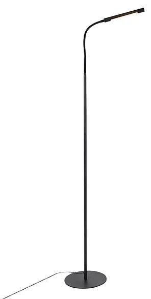 Lampa de podea de design neagra cu LED inclus cu dimmer tactil - Palka
