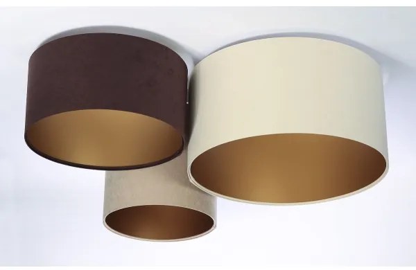 Plafonieră SPACE 3xE27/60W/230V crem/maro/bej