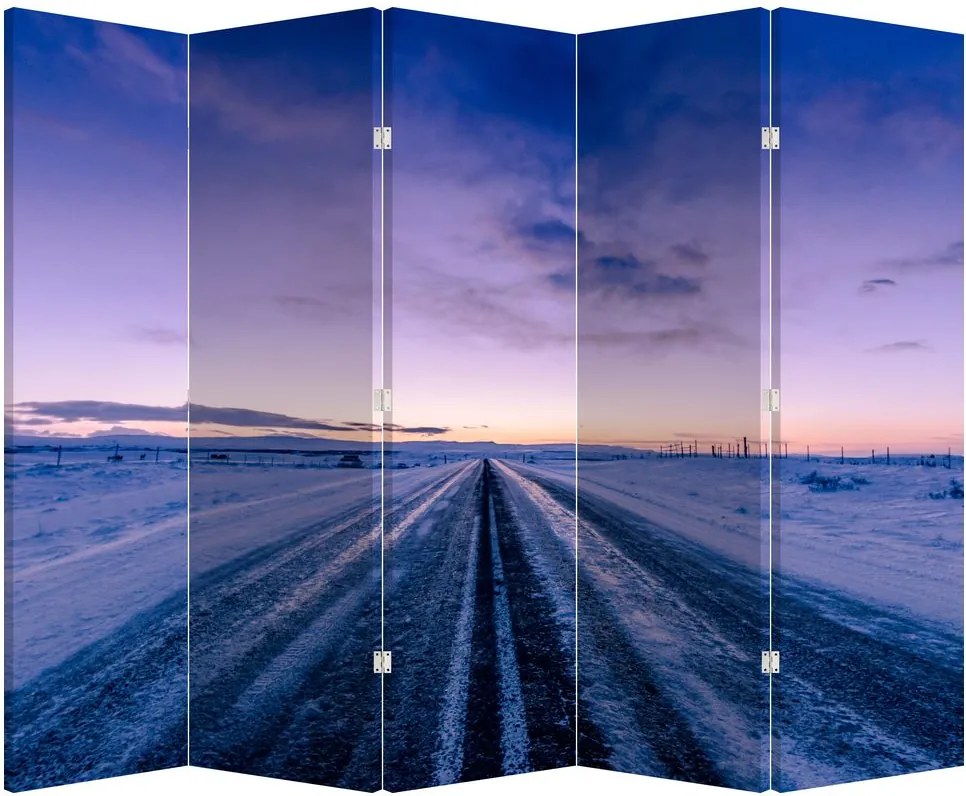 Paravan - Autostrada iarna (210x170 cm)
