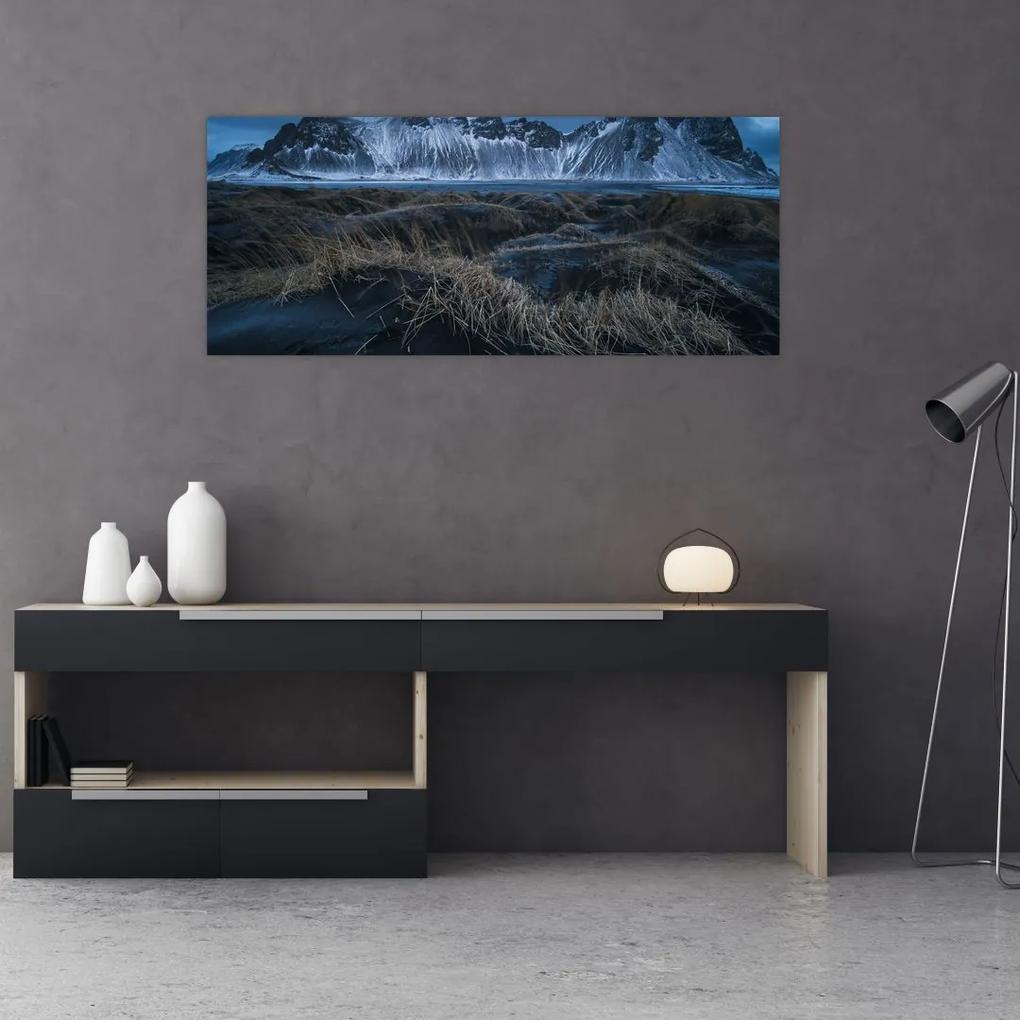 Tablou cu priveliște spre vărfurile Islanda (120x50 cm), în 40 de alte dimensiuni noi