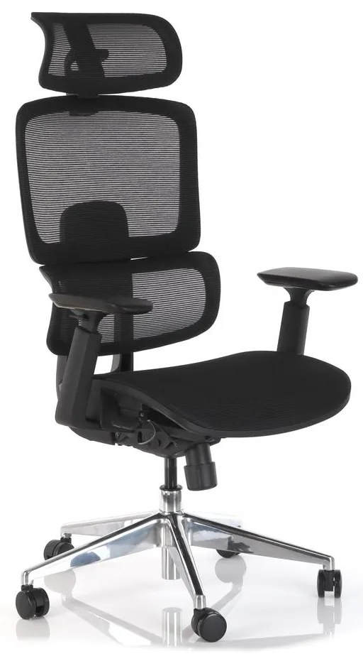 Scaun de birou Lustro, negru