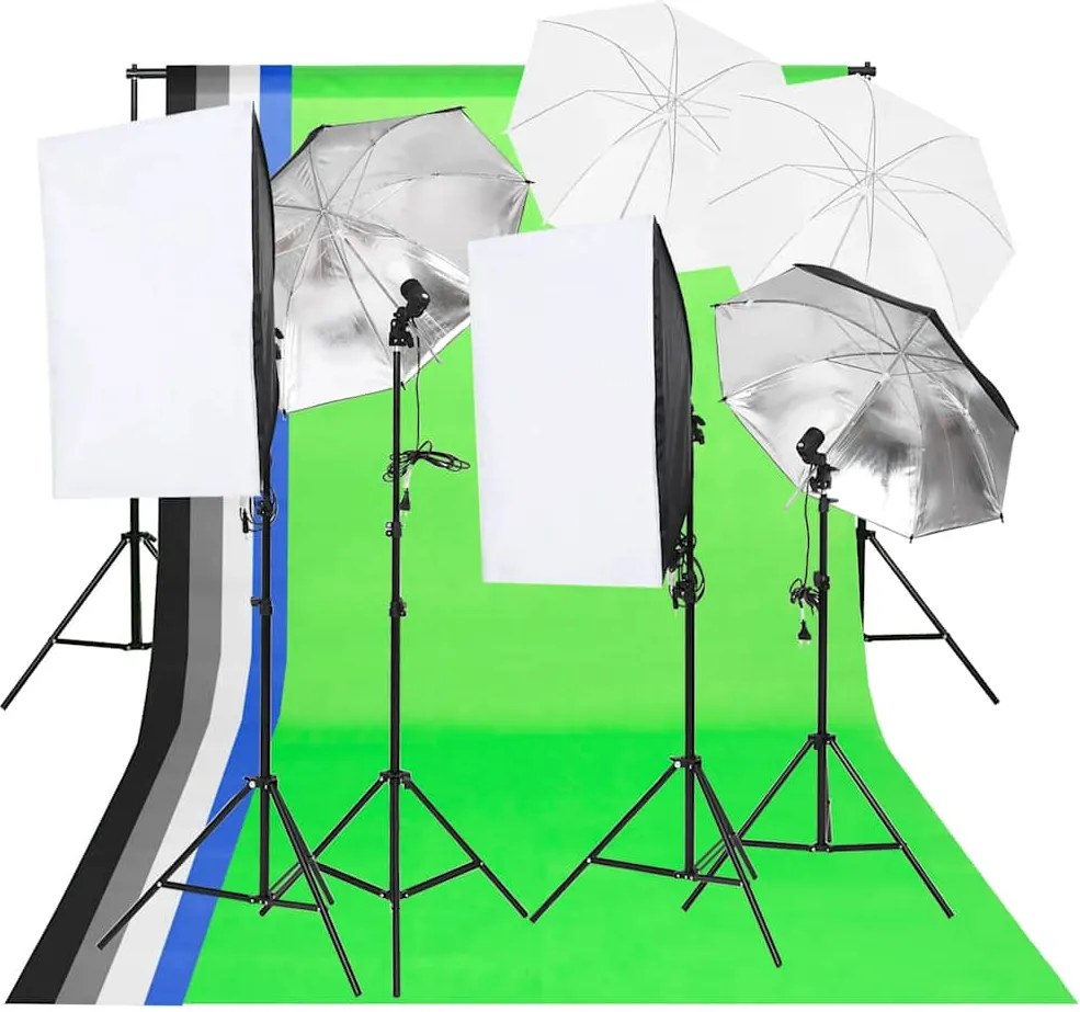 vidaXL Kit de iluminat pentru studio foto