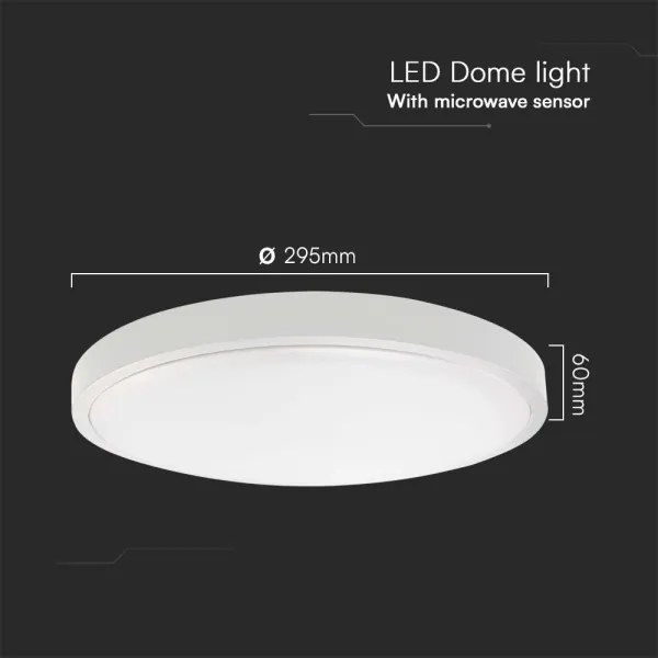 Plafonieră LED cu senzor pentru baie LED/18W/230V 4000K IP44 alb