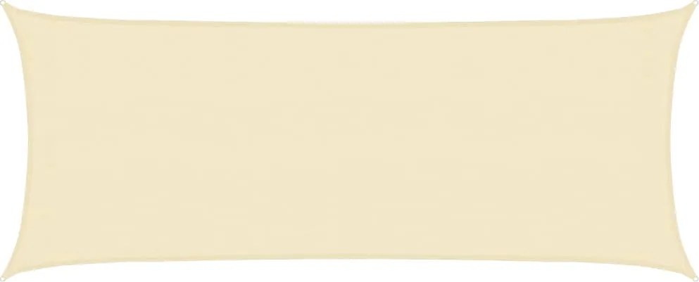 vidaXL Pânză parasolar, crem, 2x4,5 m, HDPE, 160 g/m²