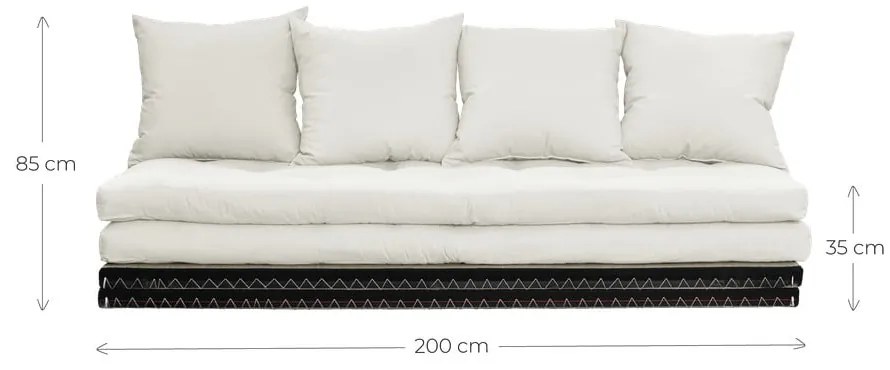 Canapea variabilă Karup Design Chico Natural, bej