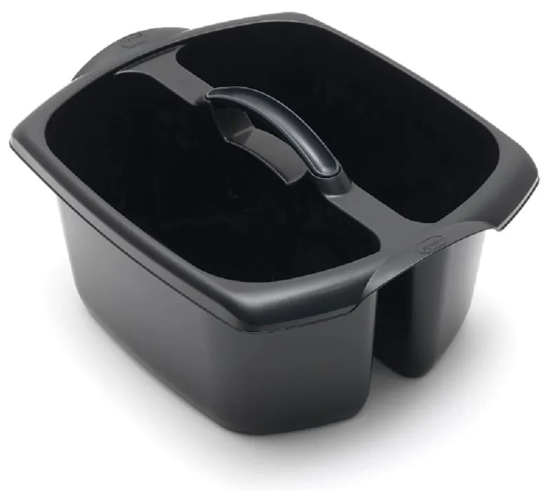 Coș cu 2 compartimente Addis Caddy, negru