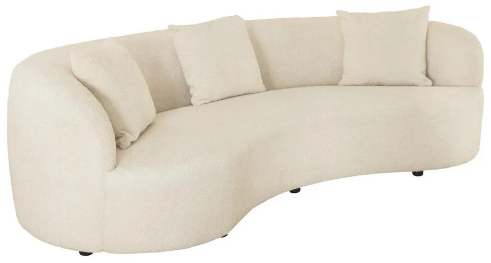 Canapea semicirculara, Tesatura Boucle, Bej, ATELIER 230cm, A-46546 VC