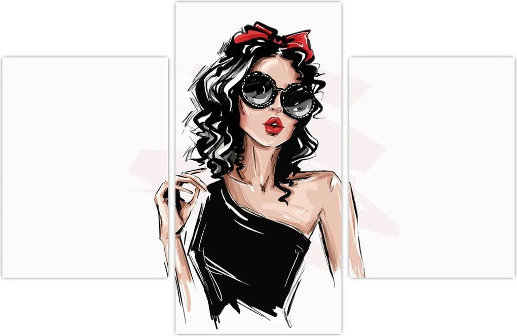 Tablou - Femeie de modă (90x60 cm)