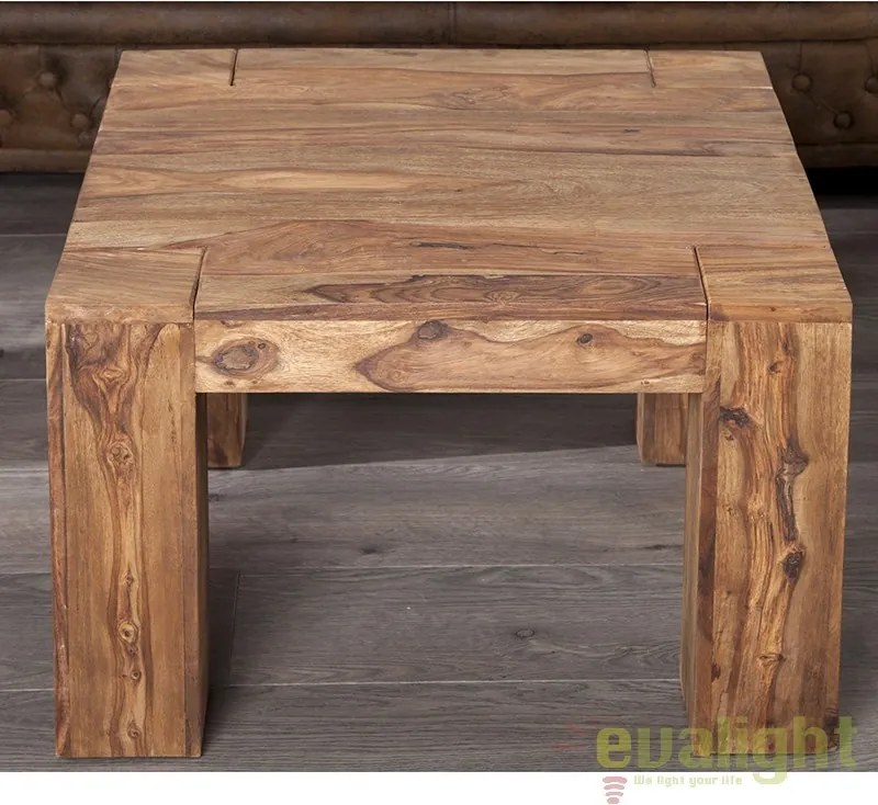 Masuta Living din lemn de trandafir Sheesham Makassar 60cm