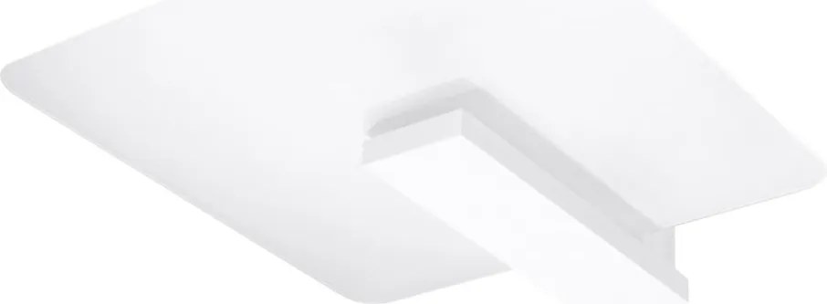 Plafonieră albă cu abajur din sticlă 40x47.5 cm Parola – Sollux