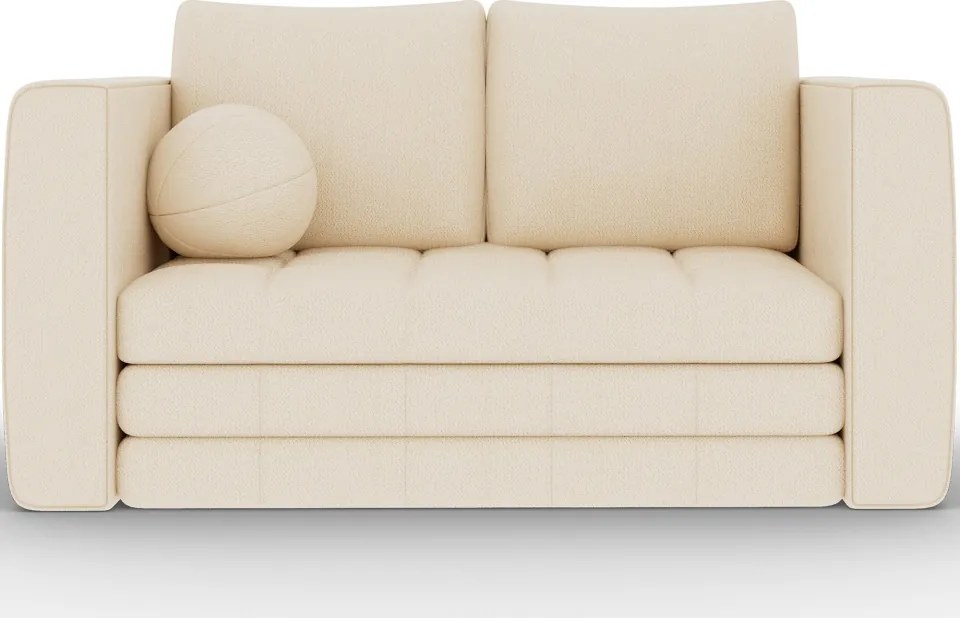 Canapea Kastol , light beige plush extensibil, 137x71x74 cm – Avexin 18