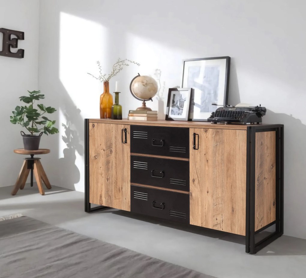 Consolă Cosmo Rio Atlantic Pine Negru