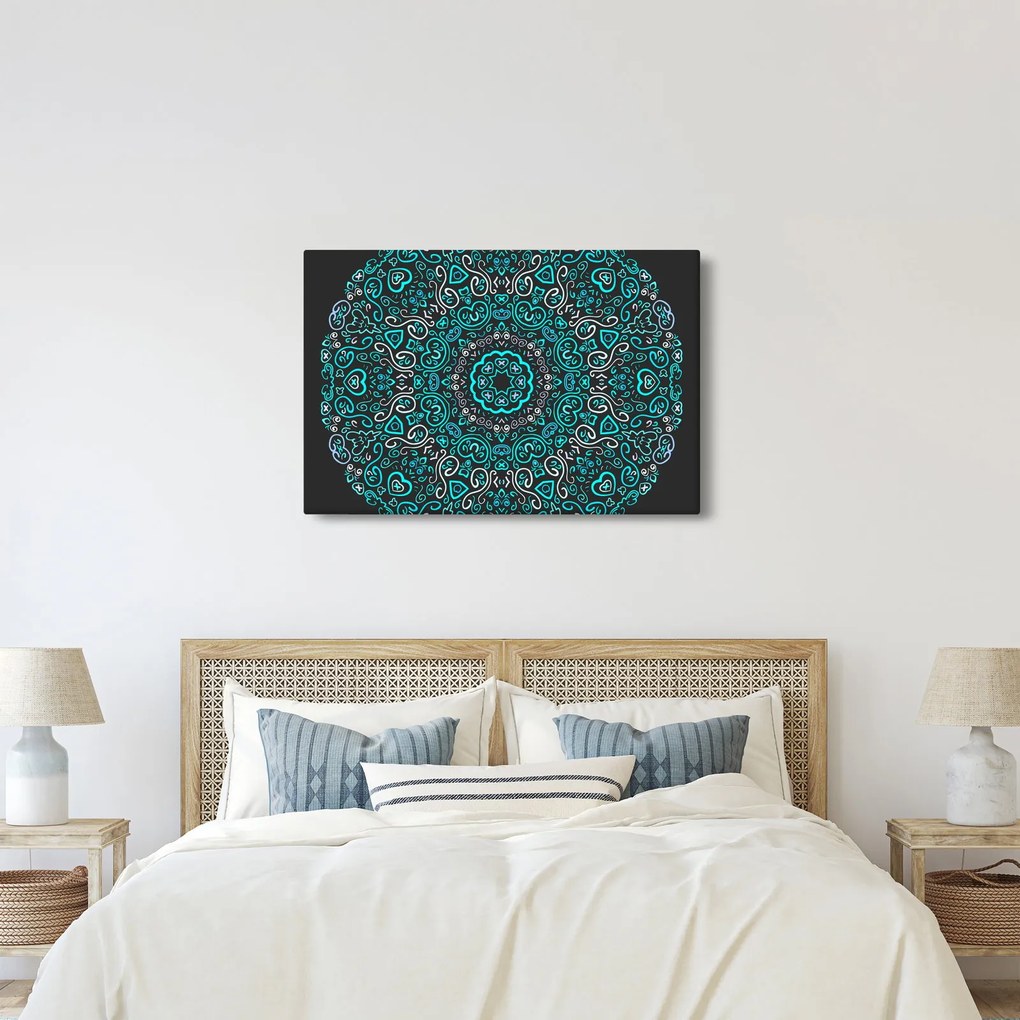 Tablou cu abstracție ornamentală (90x60 cm)