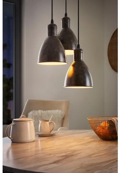 Eglo 49493 - Lustră PRIDDY 1 3xE27/60W/230V