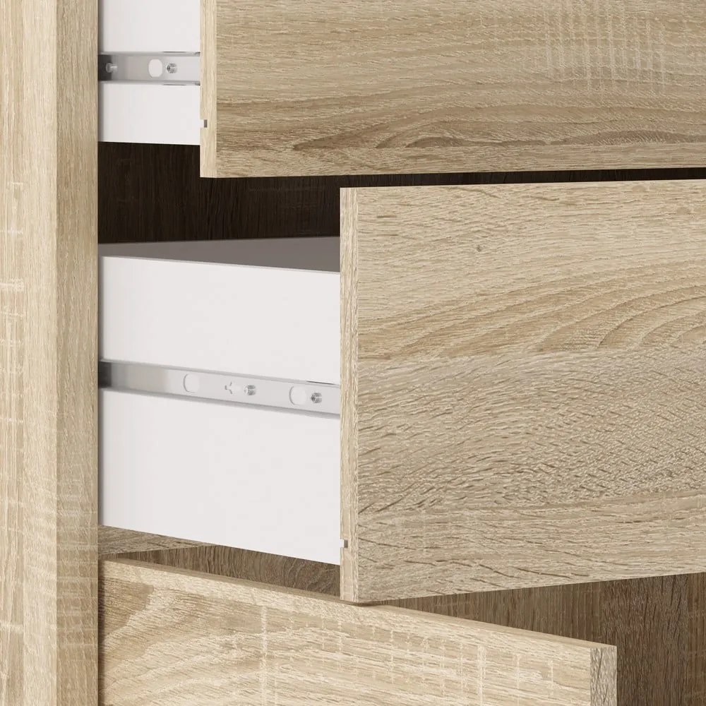 Bibliotecă modulară cu aspect de lemn de stejar 89x113 cm Prima – Tvilum