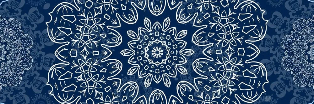 Tablou Mandala albastră cu model abstract