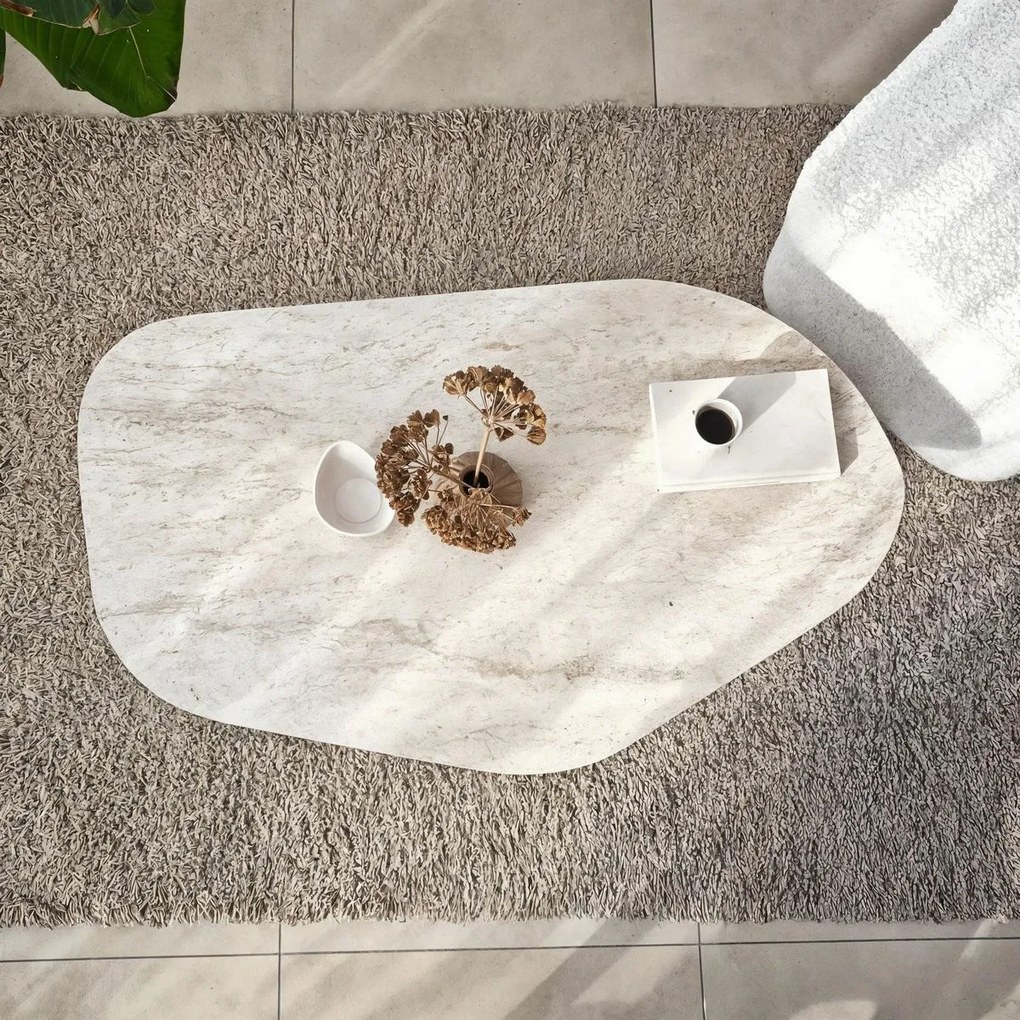 Măsuță de conferință Rock Travertine