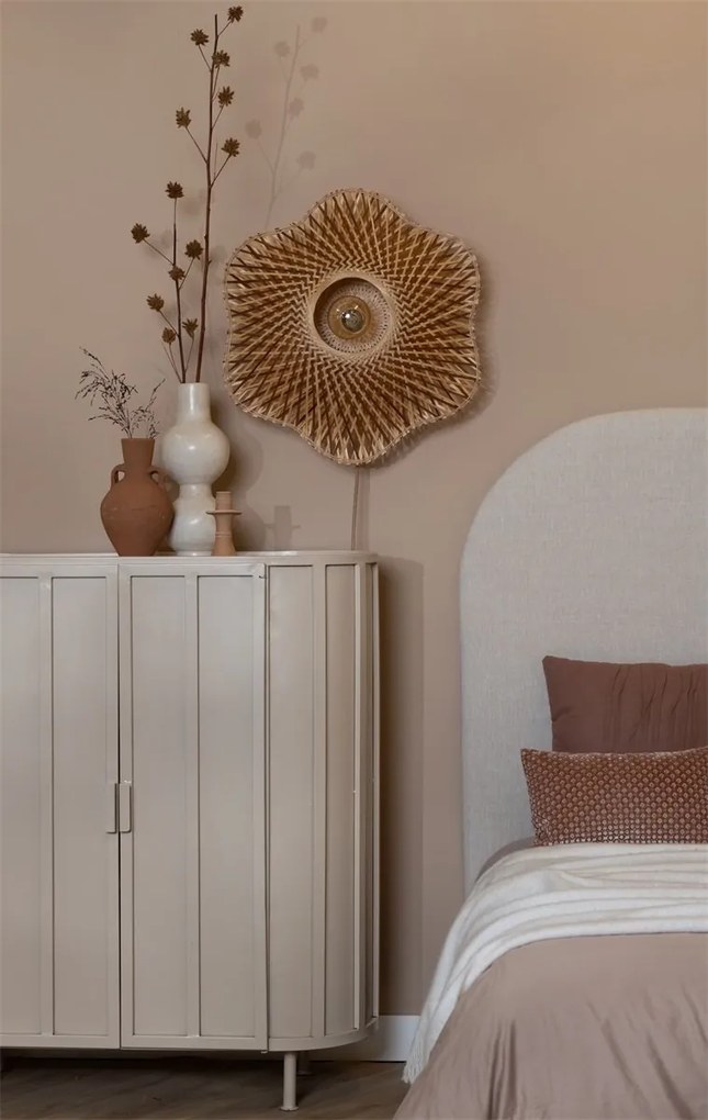 Aplica de perete Eco, Bambus, Madura natural/maro, M