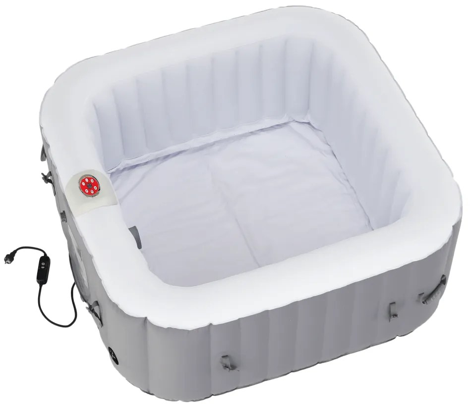 Jacuzzi gonflabil, gri/alb, 2-4 pers., 600 l, KAMINO TYP 3
