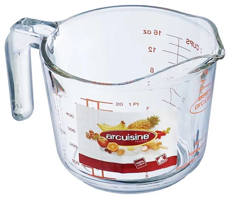 CANA PENTRU MASURAT, STICLA, 0.5 L, TRANSPARENT, OCUISINE