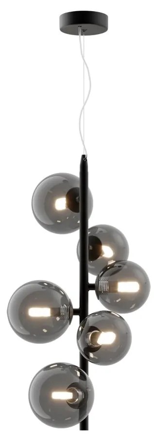 Lustra moderna design deosebit cu 6 de surse de lumina Dallas negru