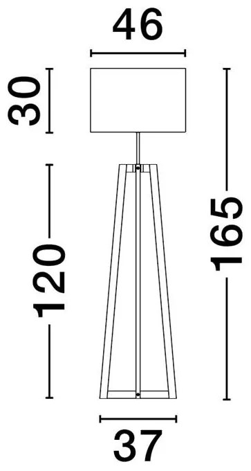 Lampadar, Lampa de podea design modern Artis