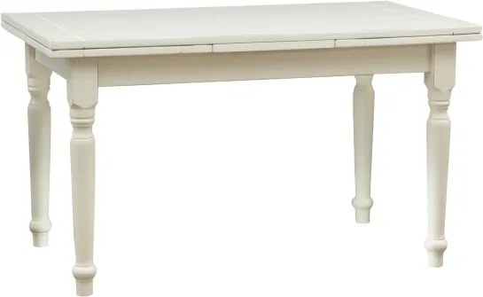 Masa extensibila, L140(240) 80 H80 cm, alba antic, lemn masiv