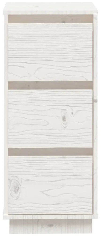 Servante, 2 buc., alb, 32x34x75 cm, lemn masiv de pin