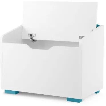 Container depozitare pentru copii PABIS 50x60 cm alb/albastru