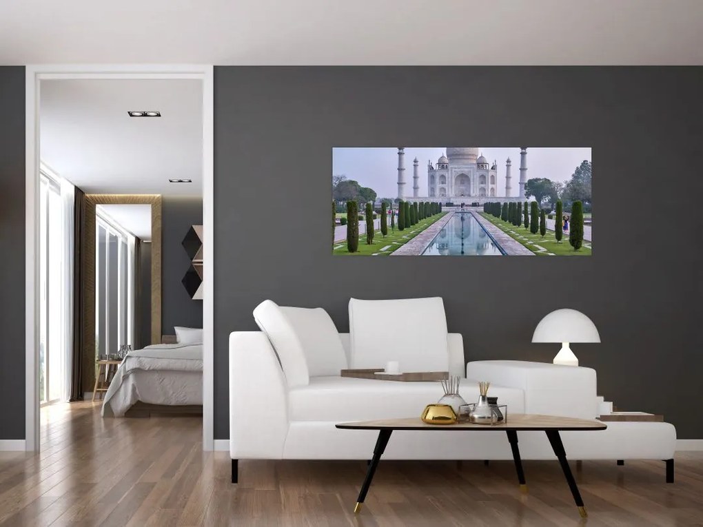 Tablou - Taj Mahal în răsăsrit de soare (120x50 cm)