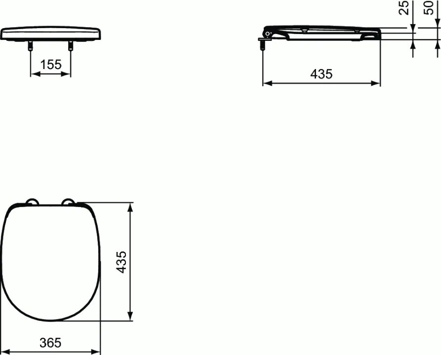 Capac WC Ideal Standard Connect Space Compact, E129001