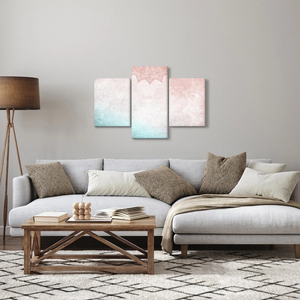 Tablou - Mandala pe zid 2 (90x60 cm)