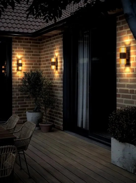 Aplica de perete exterior design nordic IP54 Aludra seaside brown